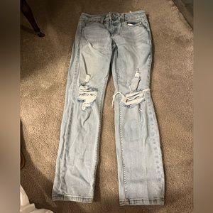 ripped boyfriend style jeans! worn once!